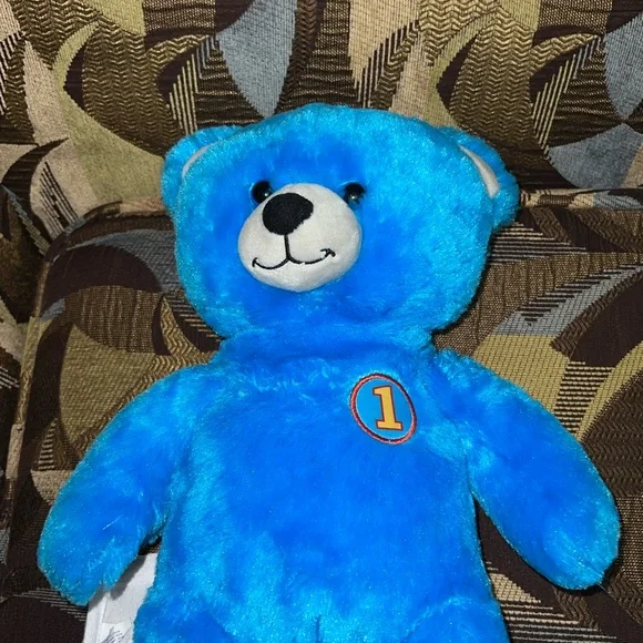 Build-A-Bear Workshop Thomas Train & Friends Blue Bear 2018 Plush & Outfit - Picture 5 of 5